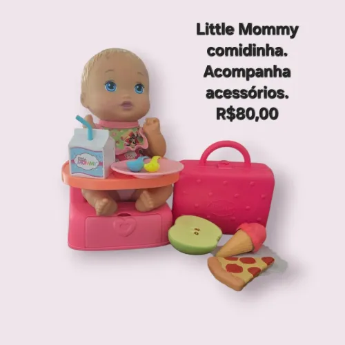 Boneca little mommy comidinha