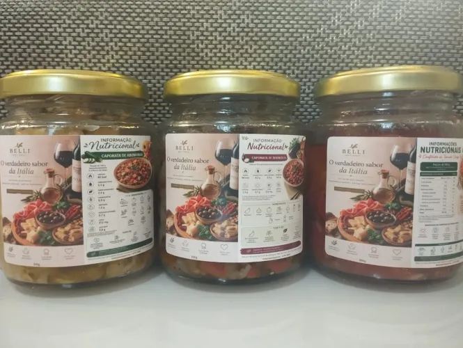 Caponata de beringela, Abobrinha ou confit tomate cereja