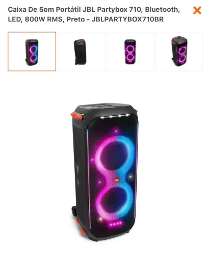 Caixa de som JBL Partybox 710