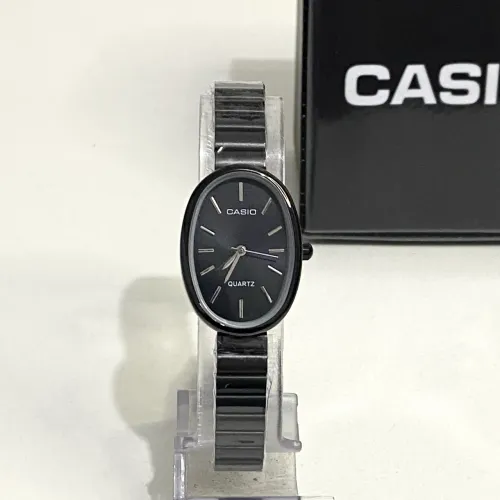 Relógio Casio vintage mini analógico preto novo