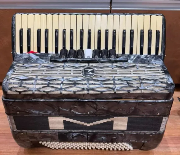 Acordeon 120 baixos profissional ntodeschini scandalli