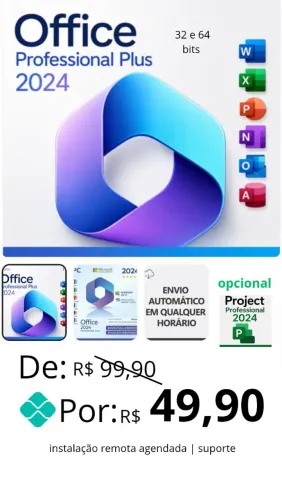 Instalação Office Profissional 2024 Plus