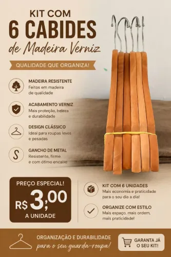 06 Cabides de Madeira