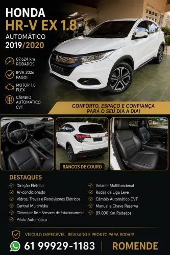 Honda HR-V EX 1.8 Flexone 16V 5P Aut. 2020