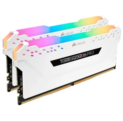 2x8gb pente de memória ddr4 corsair vengeance pro branca 8gb 3000mhz SEM ARGB