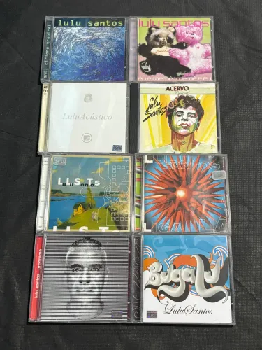 Lote 8 CDs Originais Lulu Santos - Raridades e Clássicos (Excelente Estado)