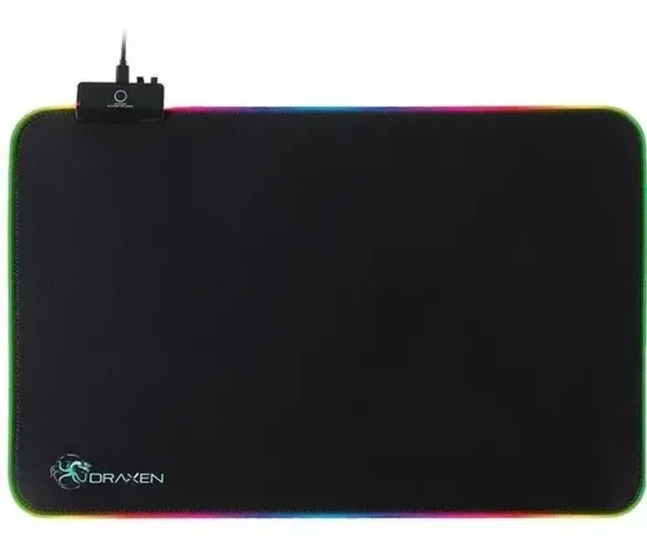 Mouse Pad Gamer DN41 300x450x4mm Preto RGB Mode(DN41)