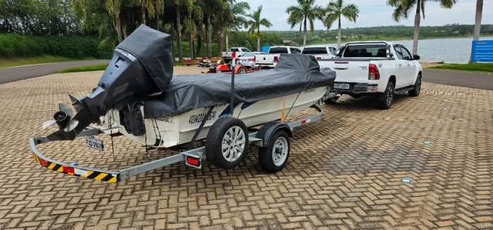 Lancha Marajo 17 Machine Levefort Muito Nova ! Revisada 100 % Motor 90Hp 4 tempo