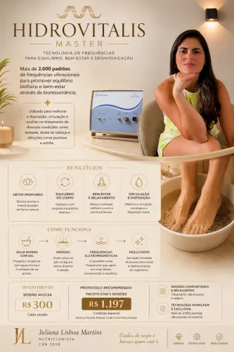 Hidrovitalis - sessões de Detox - biofísica na saúde -aliviar o corpo sem medicação