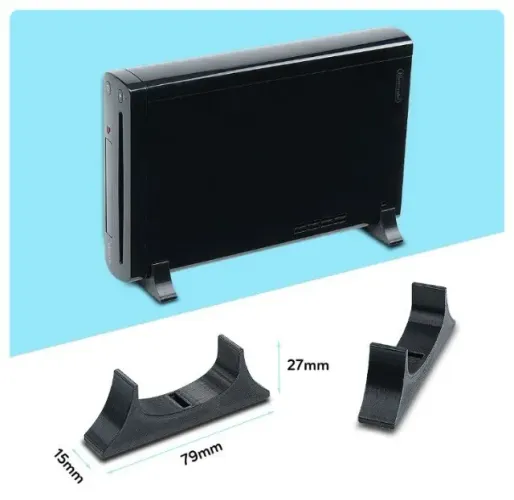 Suporte branco base vertical stand mesa para Nintendo Wii U