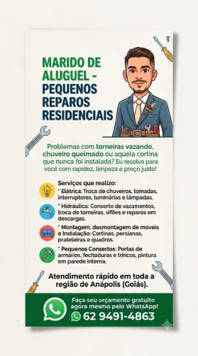 Marido de aluguel (Montagem e desmontagem móveis)