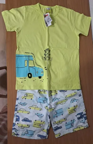Conjunto menino Jacalelé - bermuda tactel