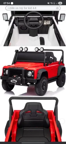 Carrinho Land Rover Defender elétrico 24v 