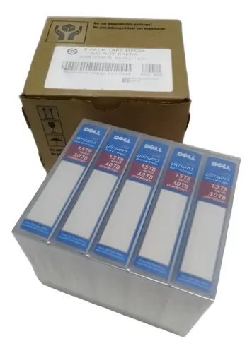 Dell Fita De Dados Lto Ultrium 5 1.5tb 3.0tb Kit 5 Uni Novo