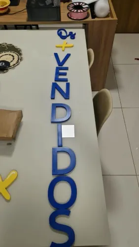 Letra em 3D para loja