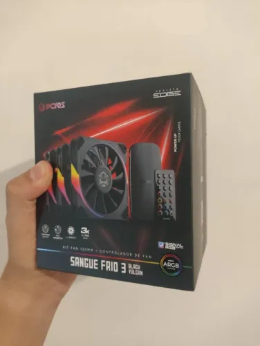 Kit Cooler Fan PCYES Sangue Frio 3 Black Vulcan