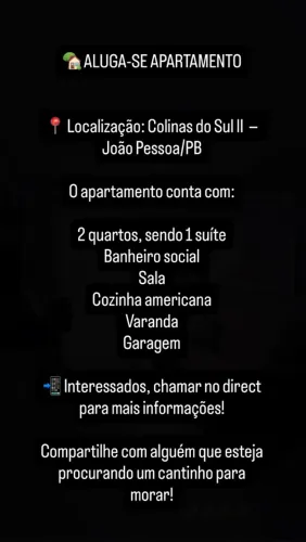 ALUGA-SE APARTAMENTO EM GRAMAME