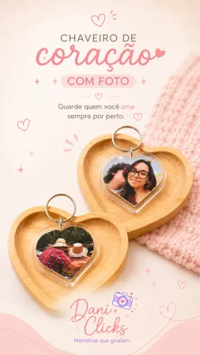 Lembranças personalizadas.