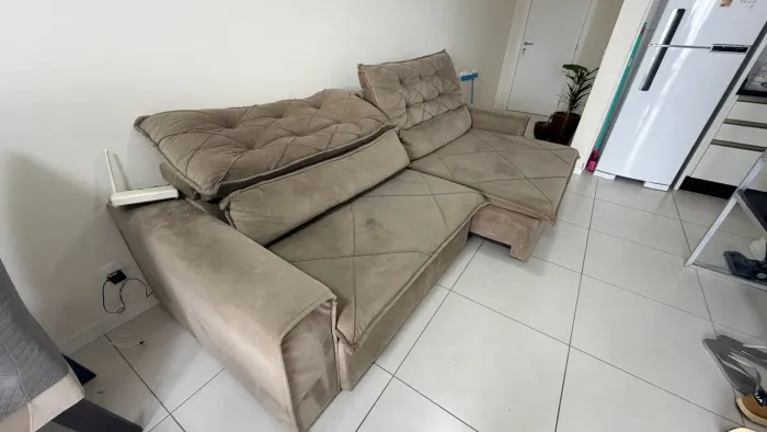 Sofá reclinável 3 metros