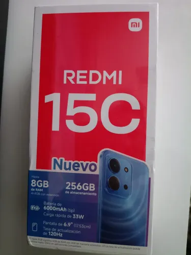 CELULAR XIAOMI REDMI 15C NUEVO 256GB (Novo, lacrado sem uso)