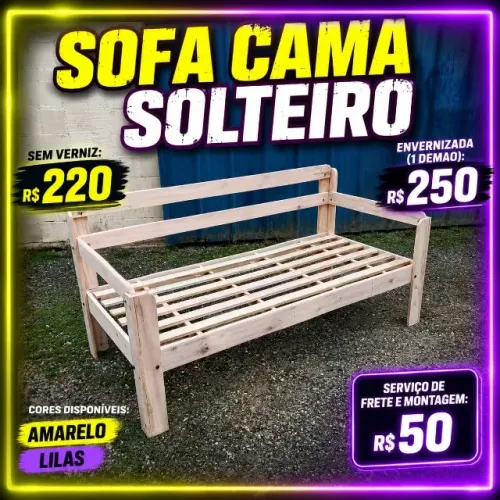 SOFA CAMA SOLTEIRO