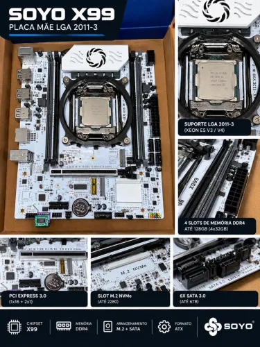 KIT XEON E5-2680 V4 + SOYO X99 BRANCA + TPM 2.0 ?