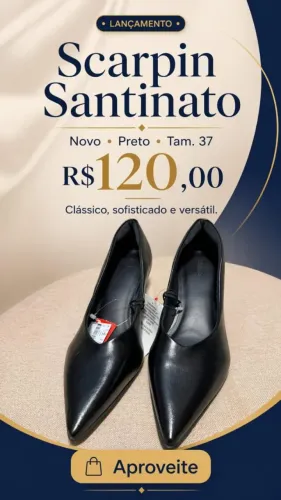 Scarpin Santino - Novo Tam 37
