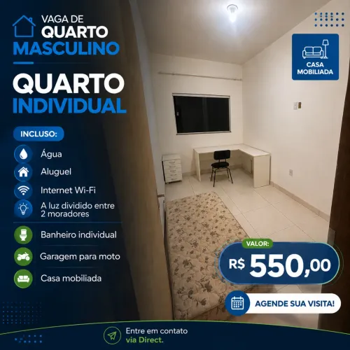 Quarto vaga masculina