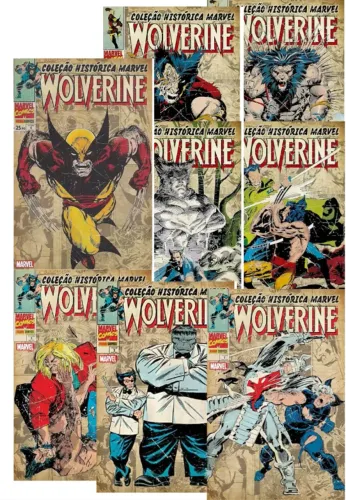 Wolverine Coleção Histórica Marvel - Vols. 1 ao 10 + Box 2
