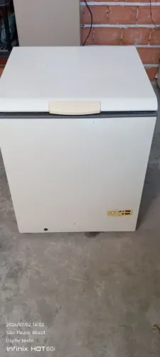 Freezer horizontal de uma porta 220 volts, funcionando perfeitamente é só instalar e usar