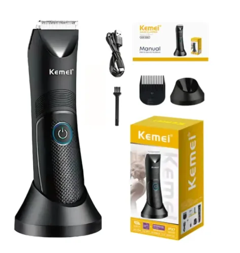 Aparador Íntimo À Prova D'agua Profissional Proteção IPX7 Km-1838 Kemei Bivolt - NOVO