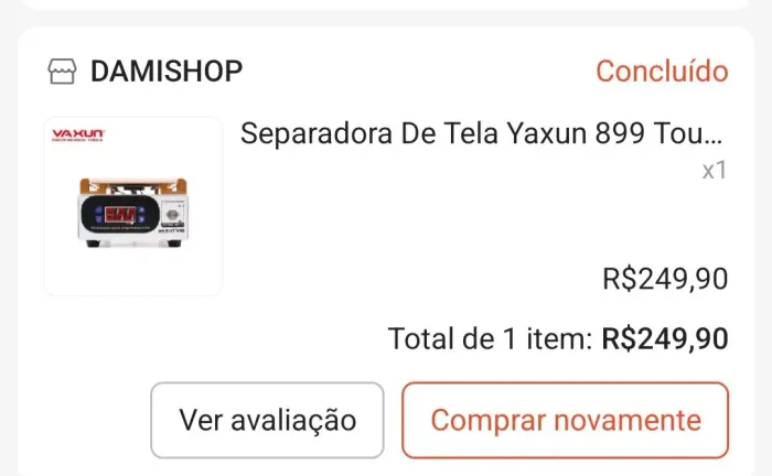Separadora de tela yaxun