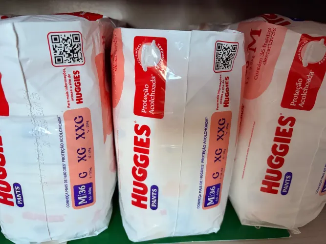 Fraldas huggies pants 36 unidades
