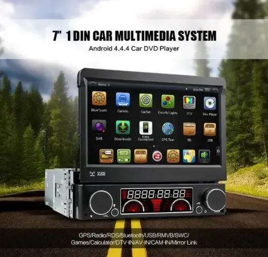 Central Multimidia Retratil - Android 4 - com problema no cabo flat