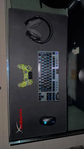 KIT GAMER - TECLADO, MOUSE, HEADSET, MOUSEPAD E CONTROLE DE PS4