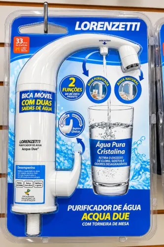 Purificador de Água Lorenzetti Acqua Due com Torneira de Mesa - Branco