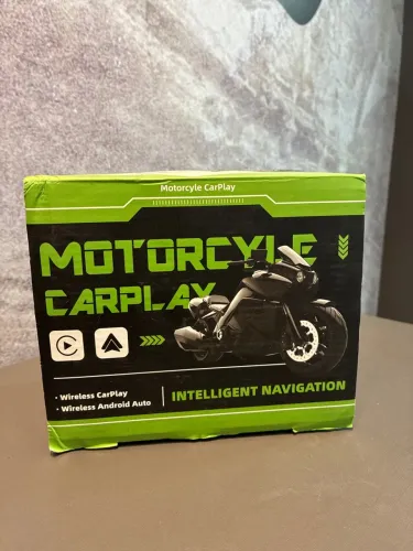 central multimídia portátil para moto com suporte a Wireless CarPlay e Android Auto