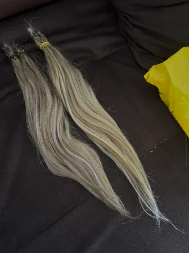 Vendo cabelo loiro 45 centímetros