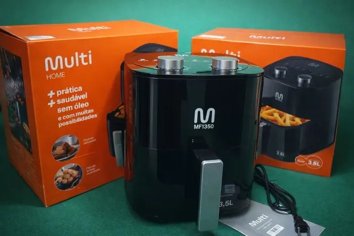 Fritadeira Elétrica Sem Óleo Multi MF1350 3,5L: Comida Saudável Sem Óleo Air Fryer