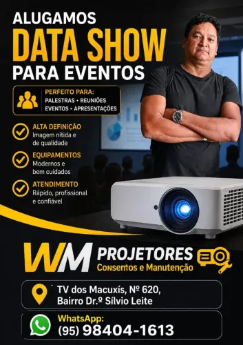 Locação de projetores e telas