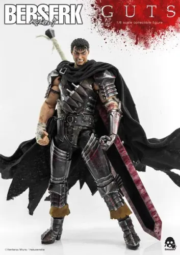 Action figure Threezero BERSERK Guts (Espadachim Negro/Black Swordsman)