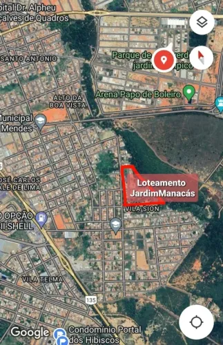 Loteamento JARDIM MANACÁS (ao lado dos Bairros Vila Sion e Alto da Boa Vista)