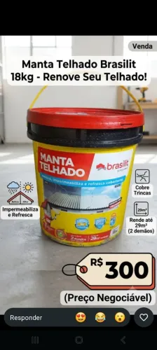 Manta telhado brasilite 18Kg