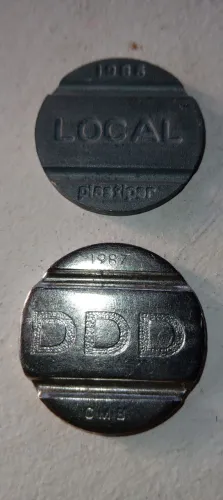Fichas Telefonicas LOCAL E DDI - Antiguidade 1986 e 1987