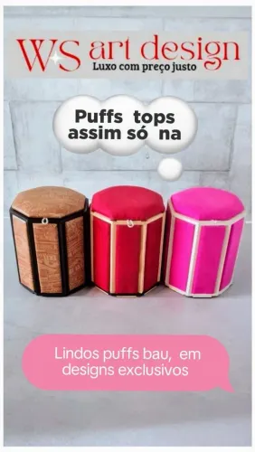 PUFFS TOPS  A CARA DA RIQUEZA,,DESIGNS ESCLUSIVOS,,