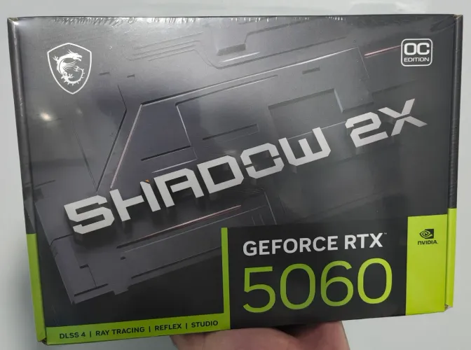 Placa de vídeo NVIDIA GeForce RTX 5060 MSI Shadow 2x 8gb NOVA