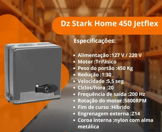 Motor portão eletrônico residencial, instalado, jetflex 450kg