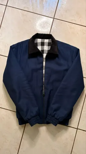 Jaqueta Workwear Americana em Brim Grosso | Forrada em Flanela