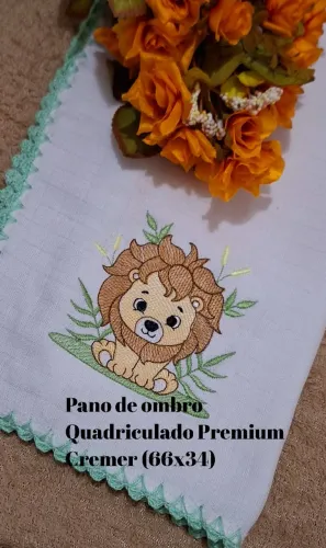 Pano de ombro Bordado