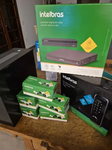 KIT CFTV INTELBRAS + FECHADURA